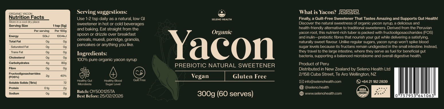 Yacon Natural Sweetener - 300mL
