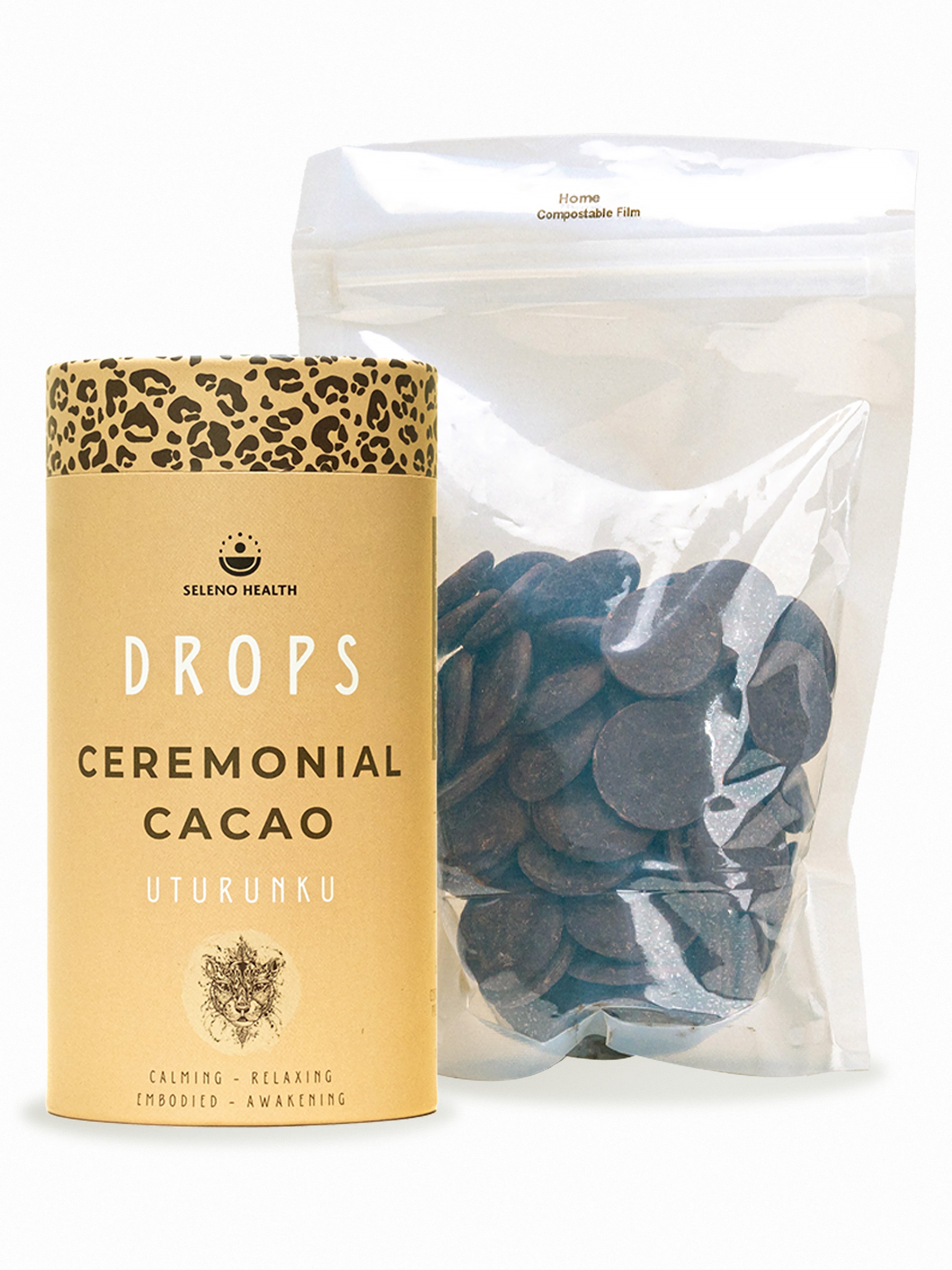 ORGANIC UTURUNKU CEREMONIAL CACAO PASTE DROPS - 250G OR 2KG