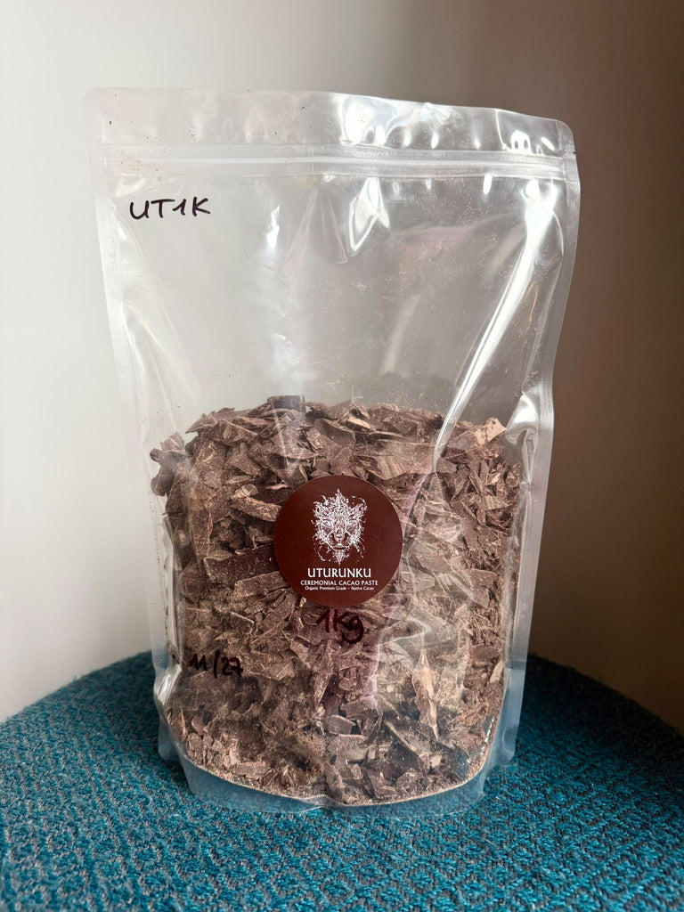 Shaved Uturunku (Jaguar) Ceremonial Cacao Paste - 1kg (Seconds)